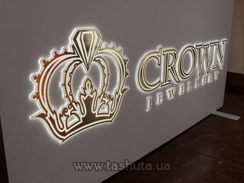 Composite Light Box Sign with Applied Letters (Clear + Coloured)