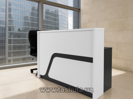 Ресепшн стойка &quot;Комфорт&quot;, офисная стойка с подсветкой, 150х110х75 cм