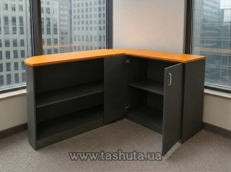 Corner Checkout Reception Desk, 120x100x120cm