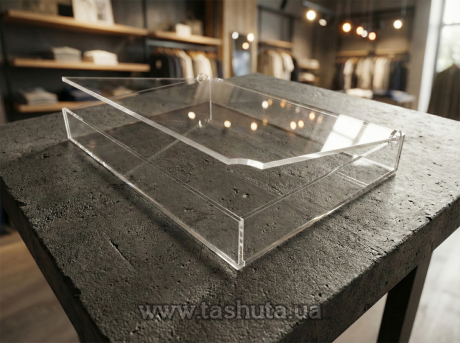 Коробка, контейнер из оргстекла с крышкой 300х300х100 мм