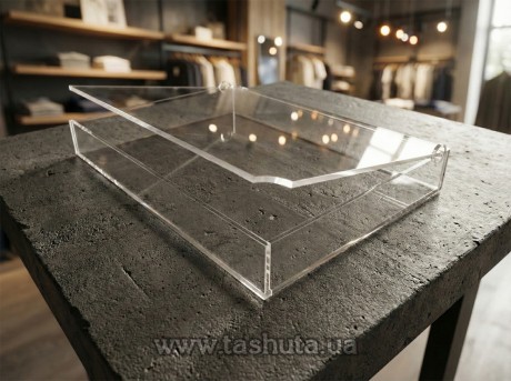 Pudełko, pojemnik z plexi z pokrywą 300x500x100 mm