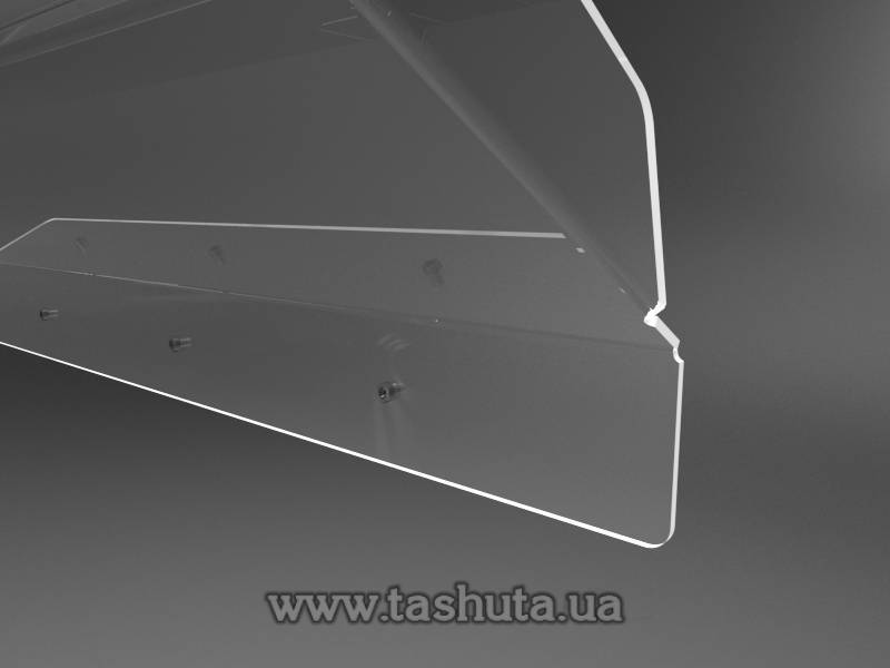 Wall-Mounted Acrylic Air Conditioner Screen 750mm Wide (Deflector)