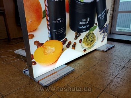 Kaseton tekstylny świetlny 100x200 cm, grubość 10cm, DWUSTRONNY