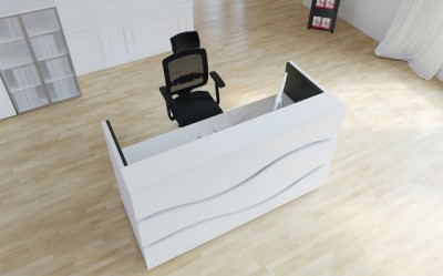 Illuminated Registration and Reception Desk, 150x110x80cm