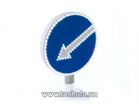 Znak drogowy LED „Objazd” 700x700mm