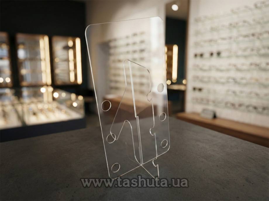 Acrylic Eyewear Display with Your Logo for 4 pcs