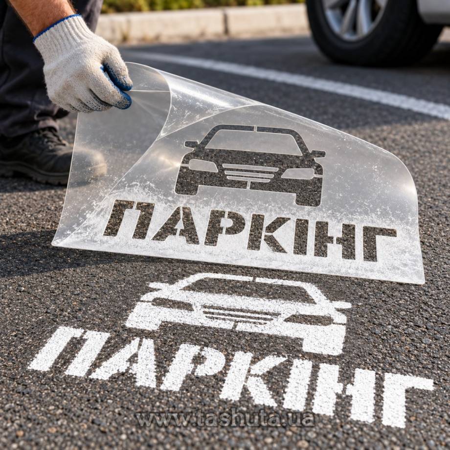 Трафарет для нанесения маркировки из пластика, 420х600 мм