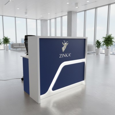 "Comfort" Reception Desk, Illuminated Office Desk, 120x110x75cm