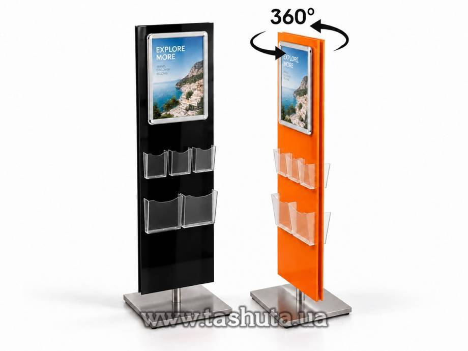 A2 Poster Advertising Stand with Pockets