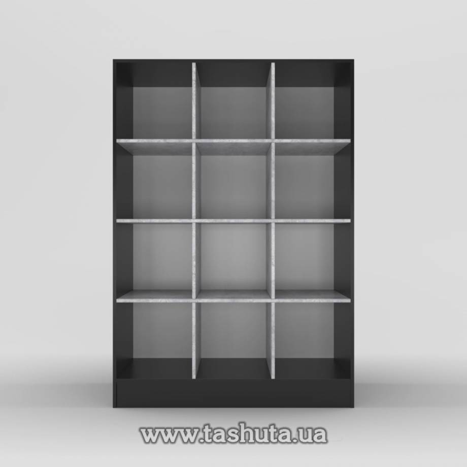 Стелаж пристінний 12 осередків 110х160х35см