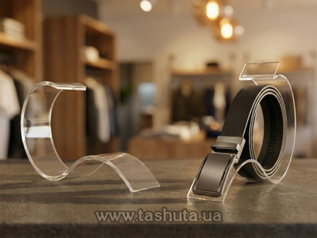 Подставка под ремень с площадкой для ценника, 35х180 мм