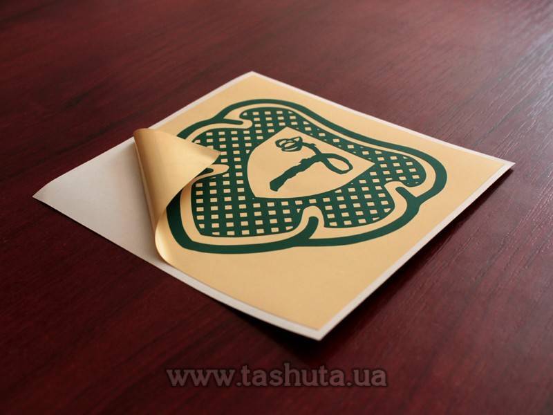 Sticker, 1-Layer Appliqué + Background, ORACAL 641 Series