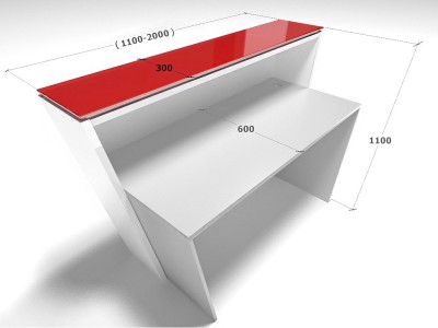 "Diamond" Reception Desk, 110x110x63cm