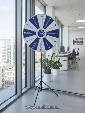 Колесо фортуны с логотипом со складным штативом, диаметр колеса 700мм