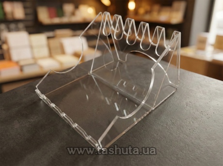 Акриловая подставка для ручек на 5 шт, 100х77х124 мм