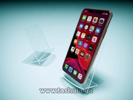 Podstawka na smartfon z plastiku, 65x90x70 mm