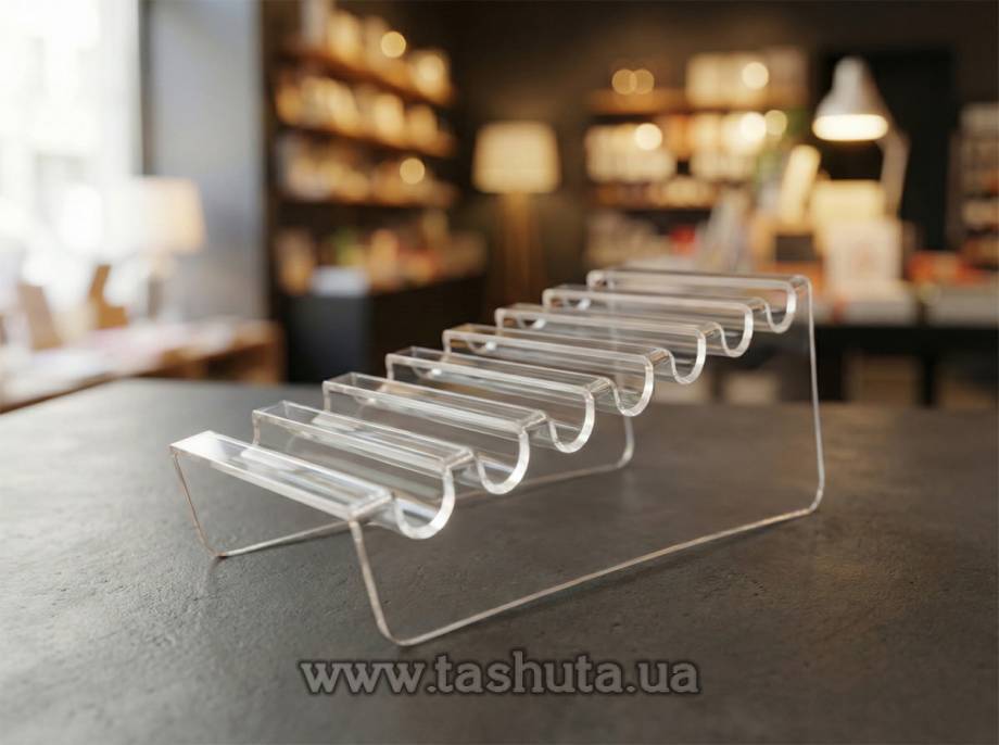 Acrylic Pen Holder for 7 pcs, 70x155x65mm