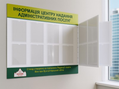 Перекидная информационная система 1000х1200мм