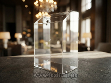 Акционный ящик - ящик благотворительности на шипах с замком 390х530х245 мм