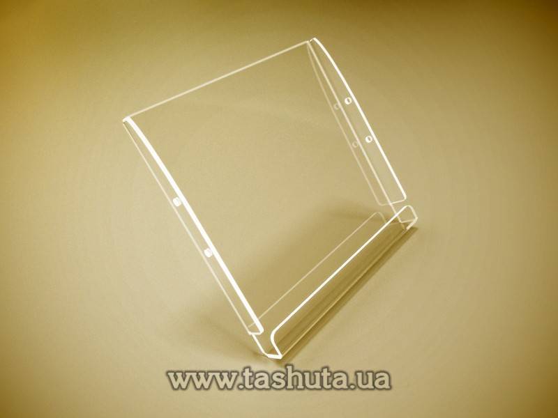 Plastic A4x2 Pocket for Literature Stand (with Side Folds)