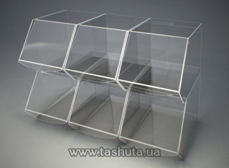 Akrylowy box, dyspenser na towar 184x200x170 mm