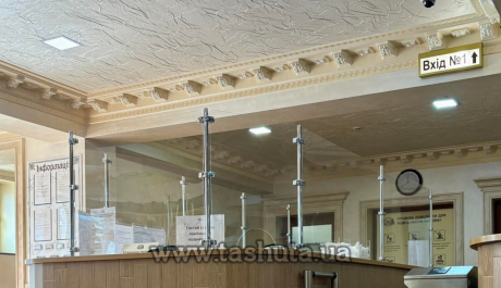 Перегородка для кассы 1200х800мм для банков, АЗС, аптек