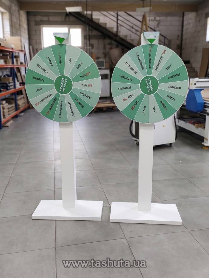 Wheel of Fortune on Chipboard Base, Wheel Diameter 700mm