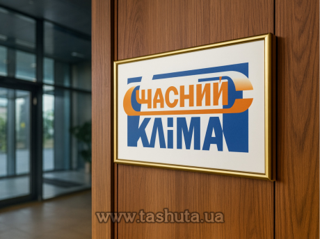 Табличка на двері з ПВХ у рамці, 250х120 мм