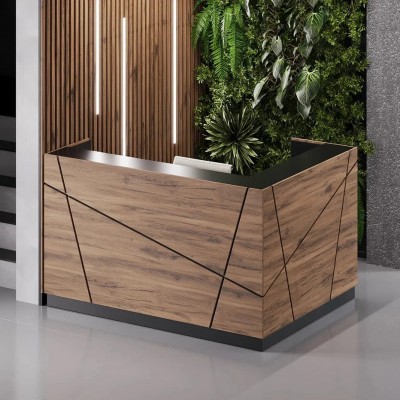 "Modern" Corner Reception Desk, 150x110x120cm