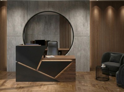 "Prism" Office Reception Desk, 180x120x62cm