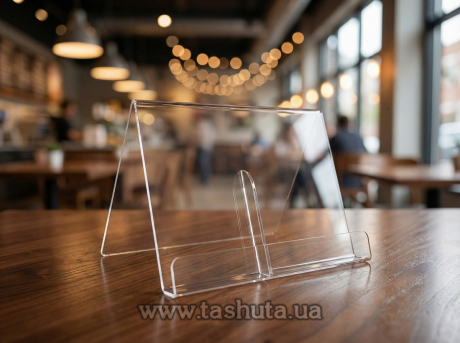 Подставка акриловая для буклетов на 2 ячейки А4 (210х297)