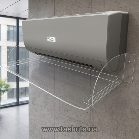 Воздушный экран (дефлектор) кондиционера шириной 700мм из акрила