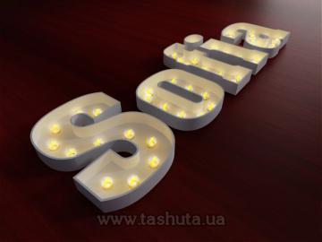Marquee Letters with Bulbs, h-500mm