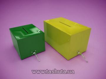 35-11020. Coloured Acrylic Donation and Ballot Box