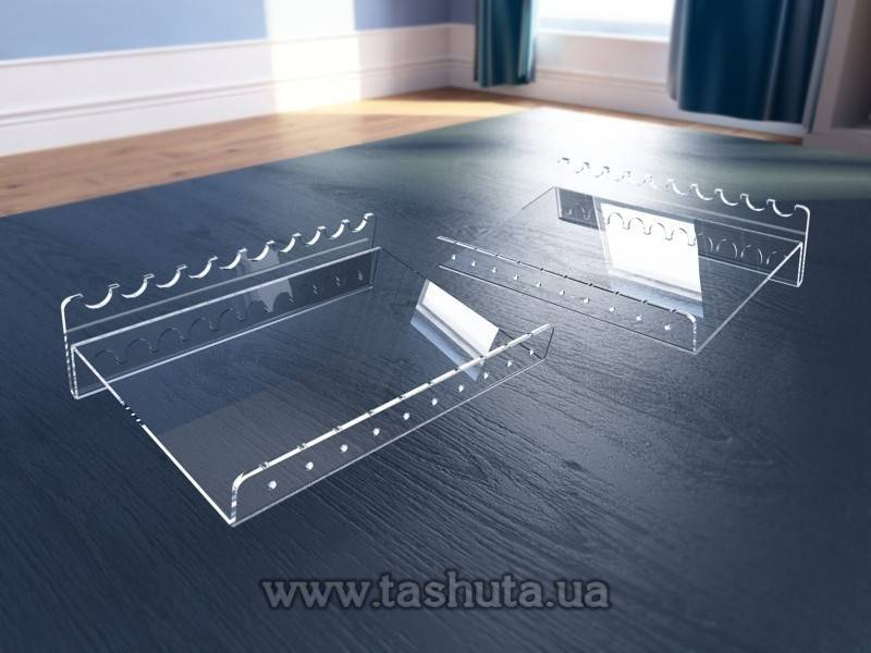 Acrylic Pen Holder for 10 pcs, 160x45x120mm