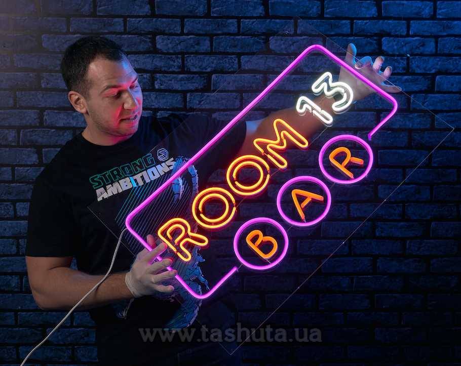 Neon Sign on Clear Backing