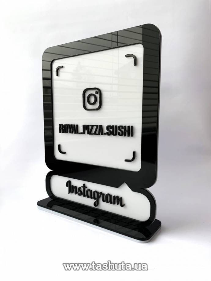 Tabletop Instagram Business Card 250x315mm