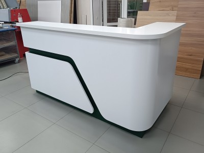Reception and Registration Desk, 200x110x100cm