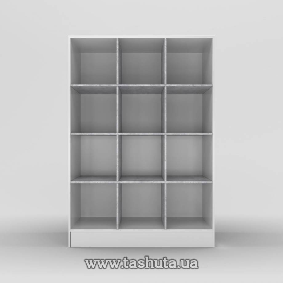 Стелаж пристінний 12 осередків 110х160х35см