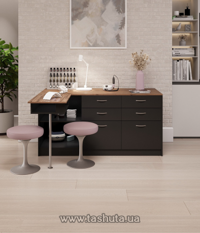 Стол маникюрный, 150х120х75х60 cм