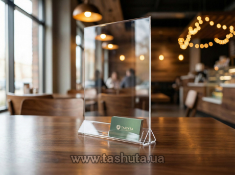 Менюхолдер с окошком для визиток А3 (297х420) формат