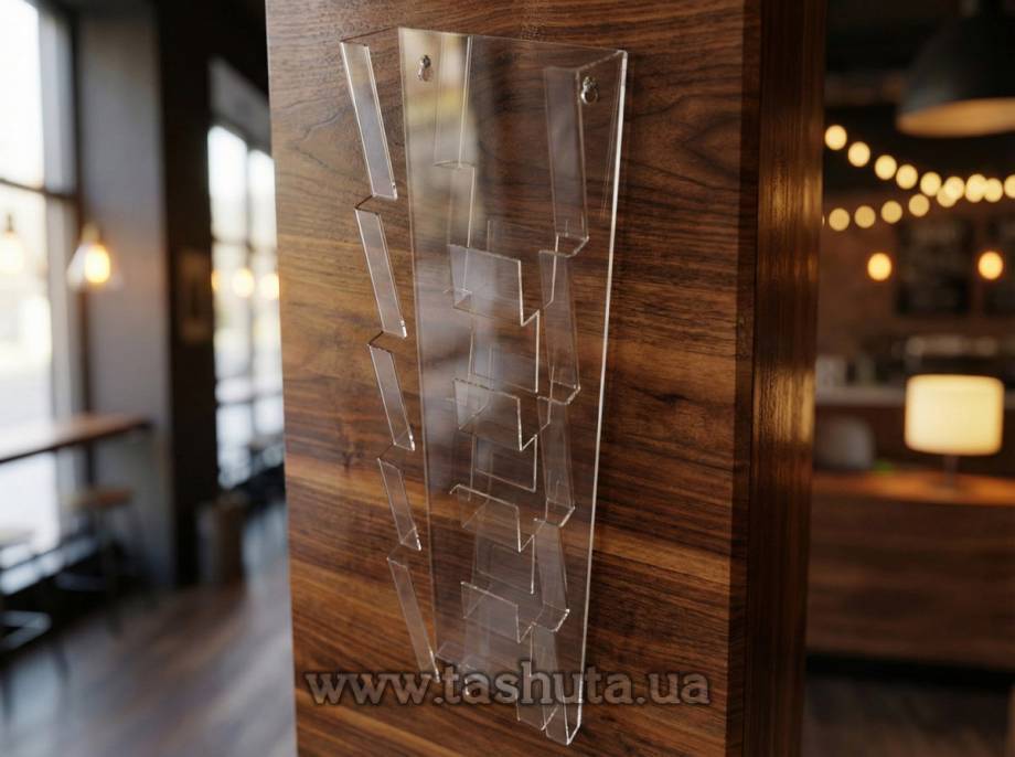 Wall Brochure Holder, 5 Compartments A4 (210x297)