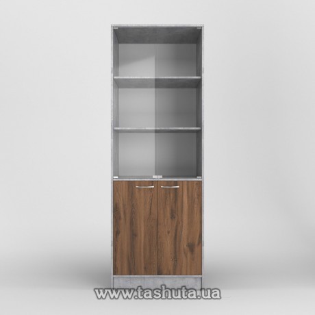 Шкаф для документов (стекло) 70х200х35см