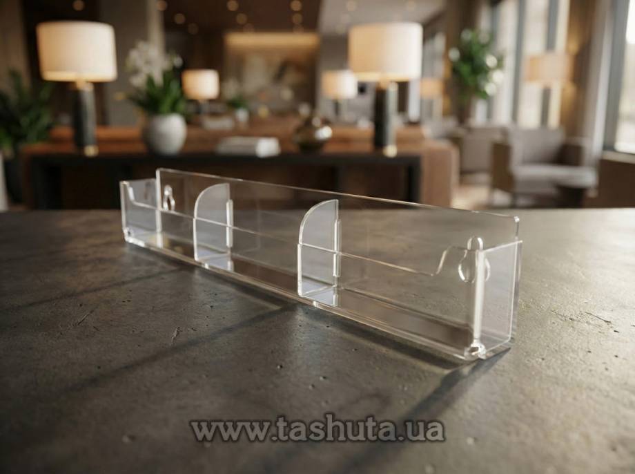 Hanging Business Card Holder 90x50mm, 3 Compartments
