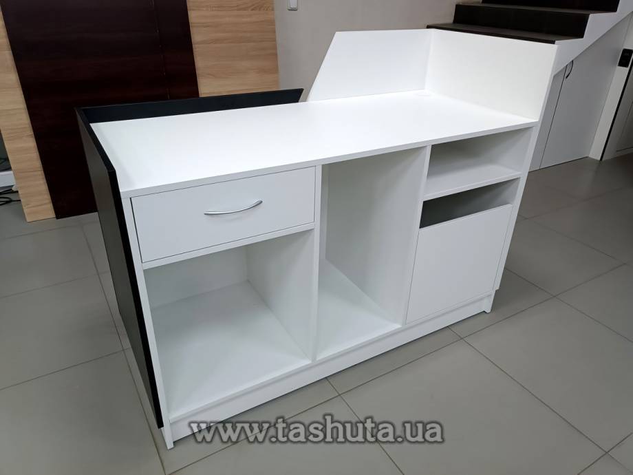 Illuminated Front Desk, Checkout Counter, 145x110x62cm
