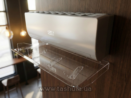 Экран-дефлектор для кондиционера  шириной 850мм  из акрила с регулировкой воздушных потоков