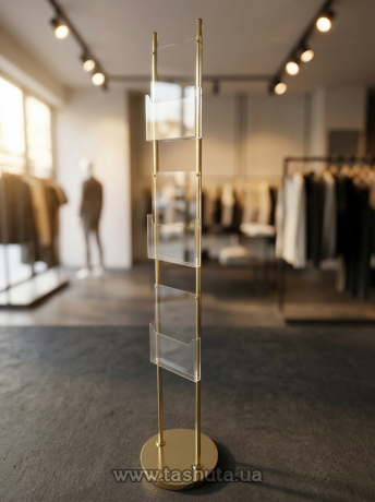 Односторонняя стойка под каталоги на 3 кармана А4