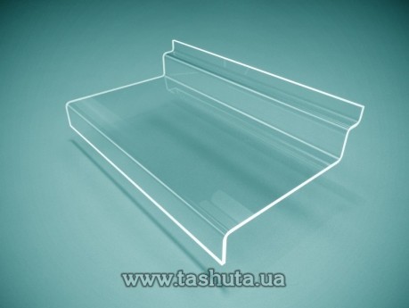 Plastikowa półka na panel ekonomiczny 300x50x125 mm