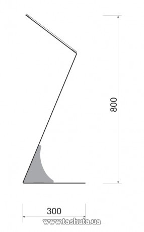 Akrylowy stojak podłogowy na format A4, H=800 mm