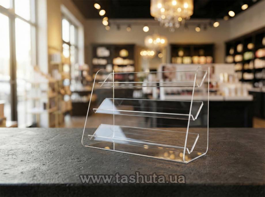 3-Shelf Nail Polish Display 315x210x133mm